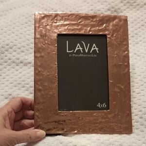 Copper Plated Lava 4X6 Picture Frame By Philip Whitney Ltd